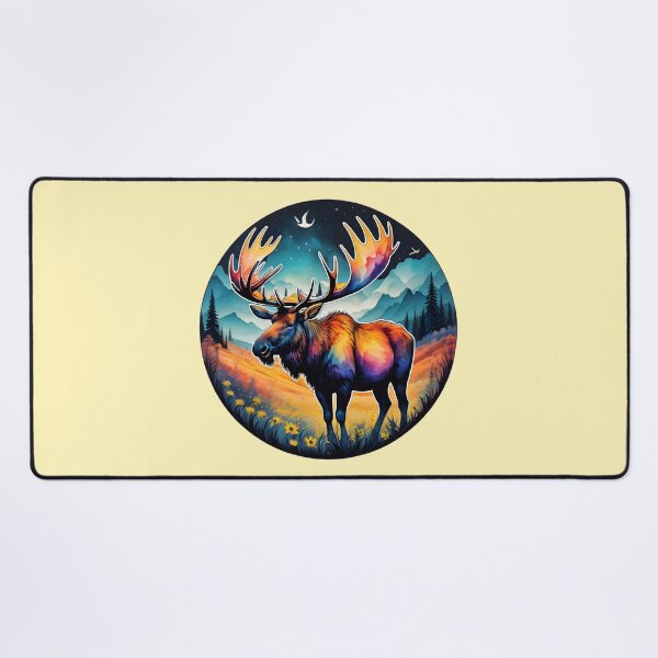 Item preview, Watercolor moose and flowers designed and sold by Nolan6.