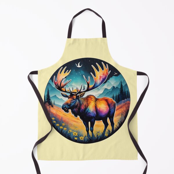 Item preview, Watercolor moose and flowers designed and sold by Nolan6.