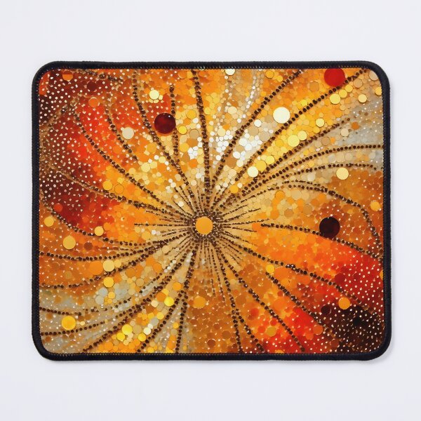 Item preview, Red, amber, orange and yellow magical pattern designed and sold by AI-Only Creations.