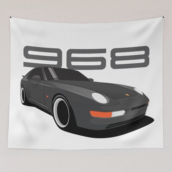 Item preview, Porsche 968 Illustration Black designed and sold by blackdogshop.