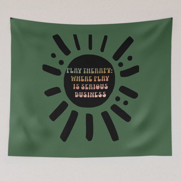 Item preview, Play Therapy: Where play is serious business, Playful Sun burst beam design, Play Therapy designed and sold by CORINNE W.