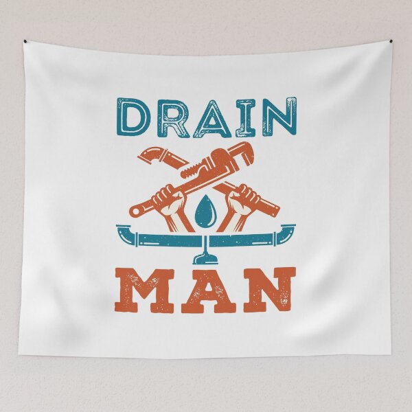 Item preview, Funny Plumber Pipefitter Drain Man designed and sold by jaygo.