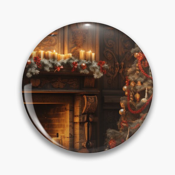 Item preview, Waiting for Christmas | A big Christmas tree in a cozy room with a fireplace... designed and sold by Cris888.
