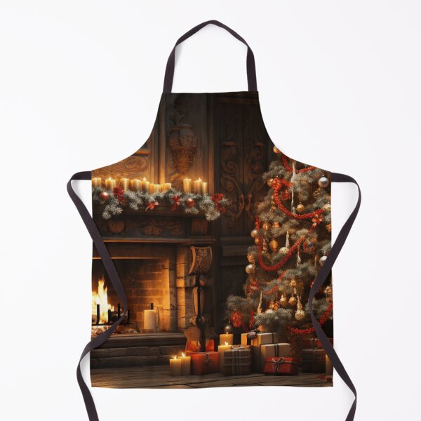 Item preview, Waiting for Christmas | A big Christmas tree in a cozy room with a fireplace... designed and sold by Cris888.