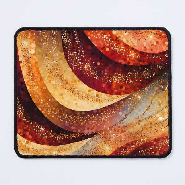 Item preview, Red, amber, orange and yellow magical pattern designed and sold by AI-Only Creations.