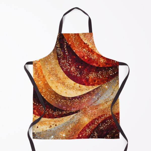Item preview, Red, amber, orange and yellow magical pattern designed and sold by AI-Only Creations.