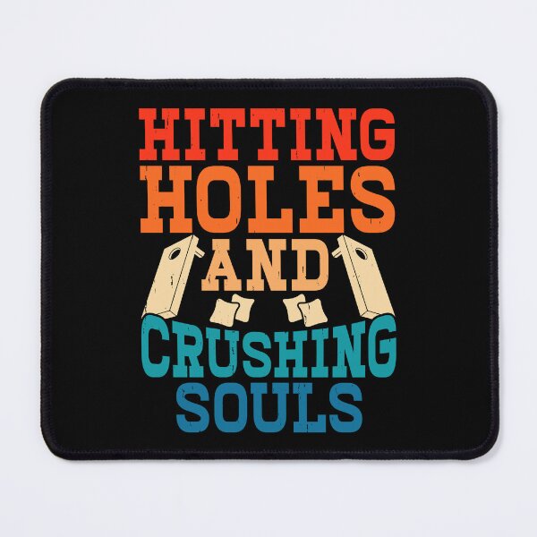 Item preview, Hitting Holes And Crushing Souls Retro Design - Baggo Team Bean Bag Toss Game - Funny Cornhole Player Vintage designed and sold by naworas.