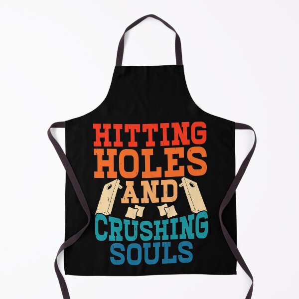 Item preview, Hitting Holes And Crushing Souls Retro Design - Baggo Team Bean Bag Toss Game - Funny Cornhole Player Vintage designed and sold by naworas.