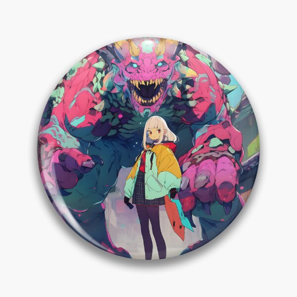 Item preview, Anime monster in Chinese alley with anime colorful girl art designed and sold by TheArtistOf2022.