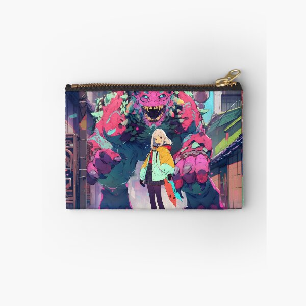 Item preview, Anime monster in Chinese alley with anime colorful girl art designed and sold by TheArtistOf2022.