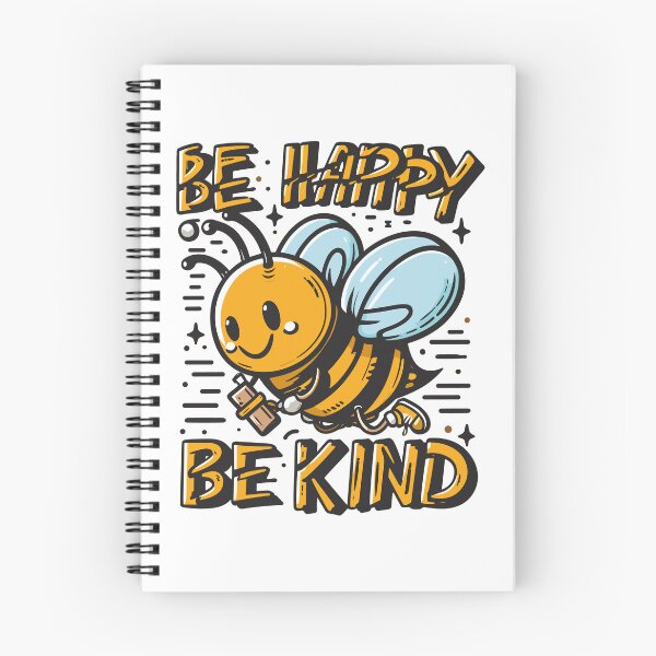 Item preview, be happy be kind with bee character designed and sold by ShawishArt.