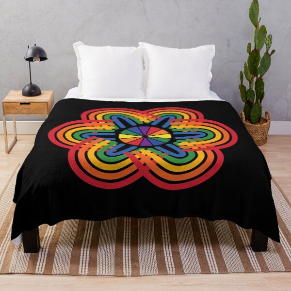 Item preview, Rainbow flowers art designed and sold by Rbnano.