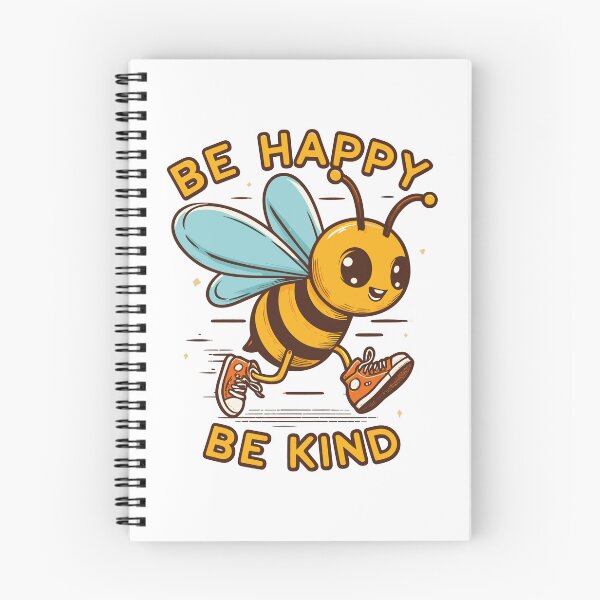 Item preview, be happy be kind with bee character designed and sold by ShawishArt.