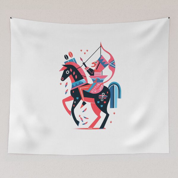 Item preview, Vibrant Sagittarius Zodiac Illustration designed and sold by marrychou.