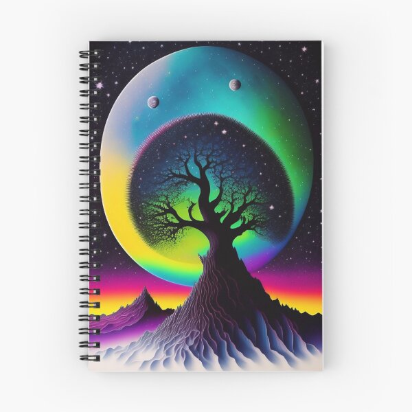 Item preview, Lunar Serenity: Tree Sketch on the Moon's Canvas designed and sold by WhimsyRealm.