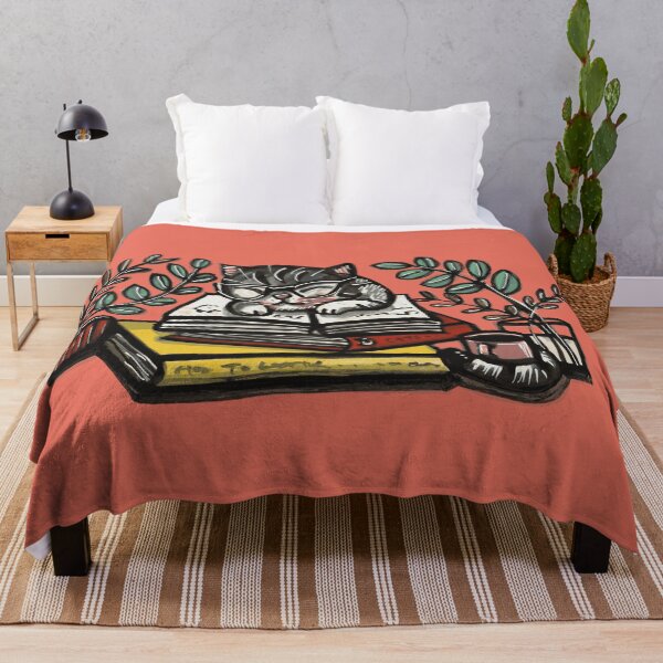 Item preview, A sleeping cat on books designed and sold by margothuang.