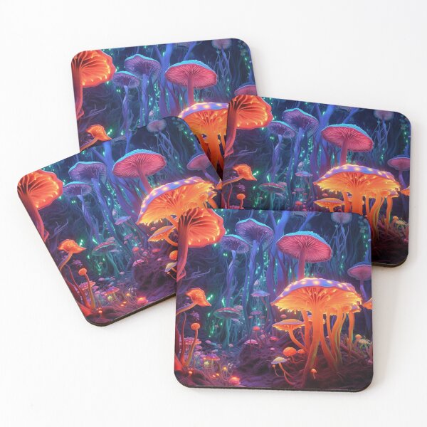 Item preview, Trippy Psychedelic Mushroom Groovy Earthy Quirky Fungi Boho designed and sold by Printic.