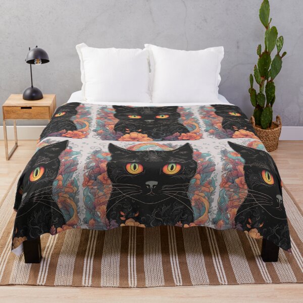 Item preview, magical black cat colorful designed and sold by Catophile.