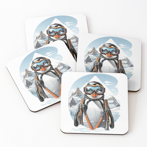 Item preview, Snowcaps and Ski Goggles | Penguin's Climate Couture designed and sold by BlareBlare.