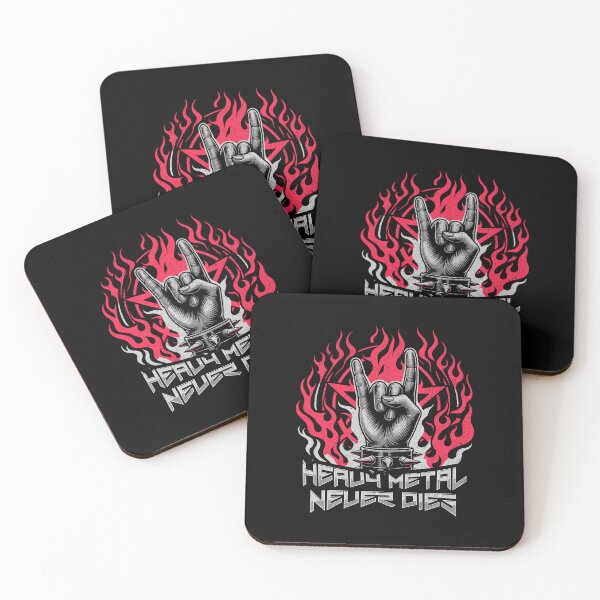 Item preview, Heavy Metal Never Dies - Flaming Horns Hand Pentagram Rock N' Roll designed and sold by lunaticbear.