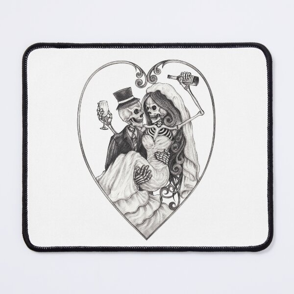 Item preview, Skeleton lovers wedding party. designed and sold by Jiwsurreal.