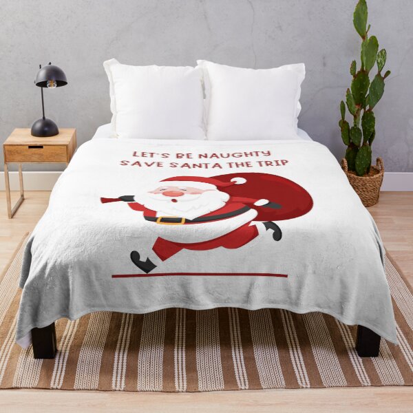 Item preview, Let’s Be Naughty Red and White Santa Claus designed and sold by Quote Gallery.