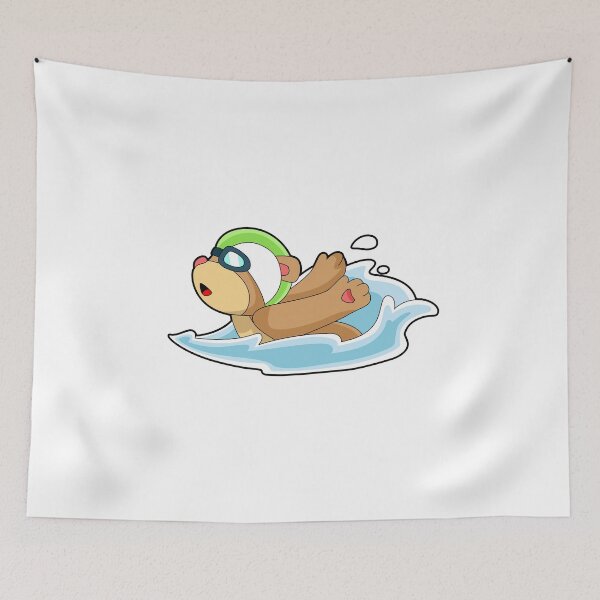 Item preview, Bear Swimming Swimming goggles designed and sold by Snabdesign84.