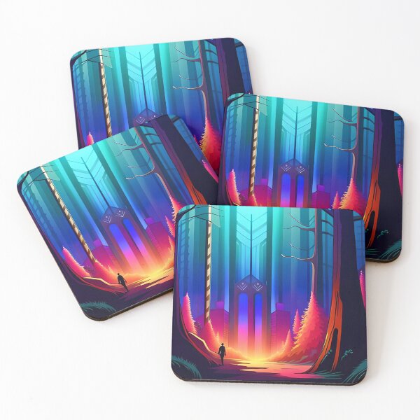 Item preview, Bioluminescent Dreams: A Mystical Journey Poster designed and sold by WhimsyRealm.