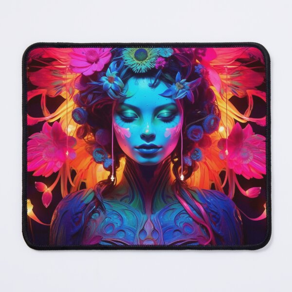 Item preview, Trippy Psychedelic Groovy Neon Fairy Beauty designed and sold by Printic.