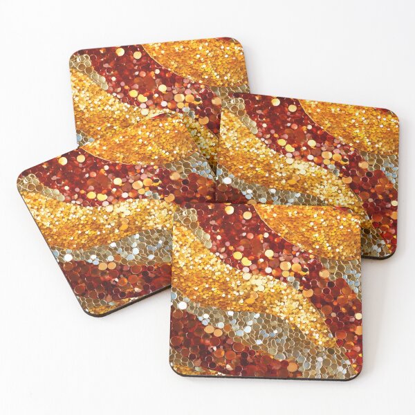 Item preview, Red, amber, orange and yellow magical pattern designed and sold by AI-Only Creations.