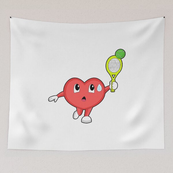 Item preview, Heart Tennis Tennis racket Sports designed and sold by Snabdesign84.