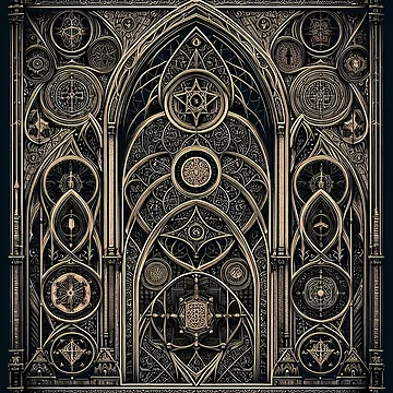 Artwork thumbnail, Gothic pattern by TaevasDesign