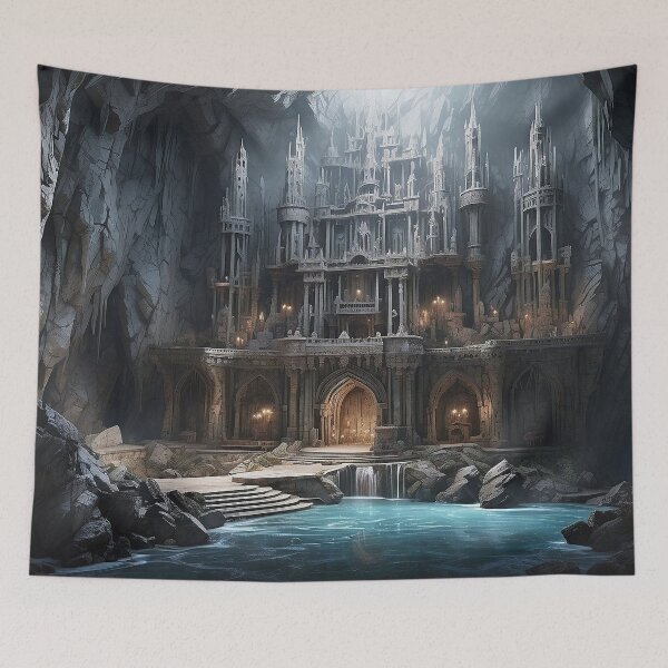 Item preview, Fantasy Cave Castle of a Forgotten Kingdom - 3 designed and sold by nyathiwa.
