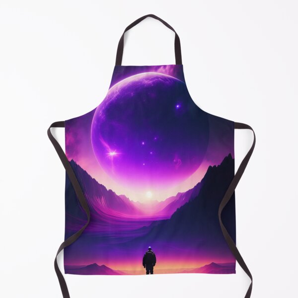Item preview, Silent Contemplation: The Man and the Enchanting Purple Moon designed and sold by WhimsyRealm.