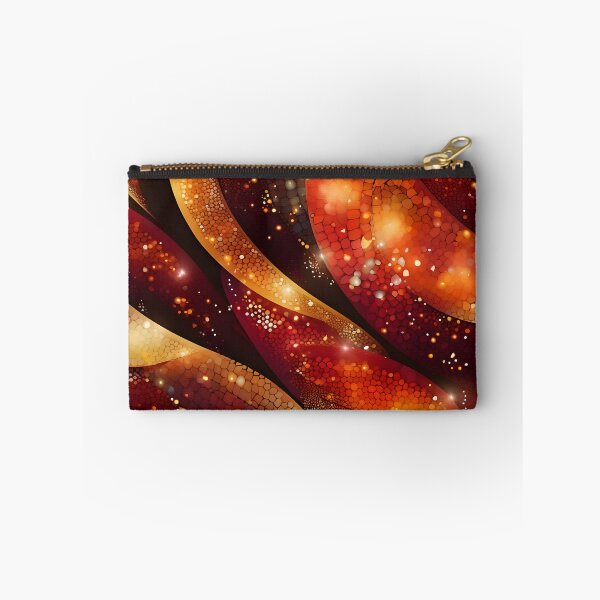 Item preview, Red, amber, orange and yellow magical pattern designed and sold by AI-Only Creations.