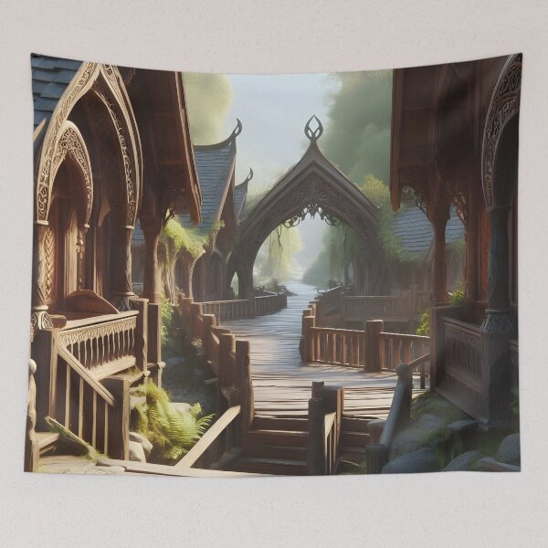 Item preview, A fantasy Elven village designed and sold by ClassicRetroism.