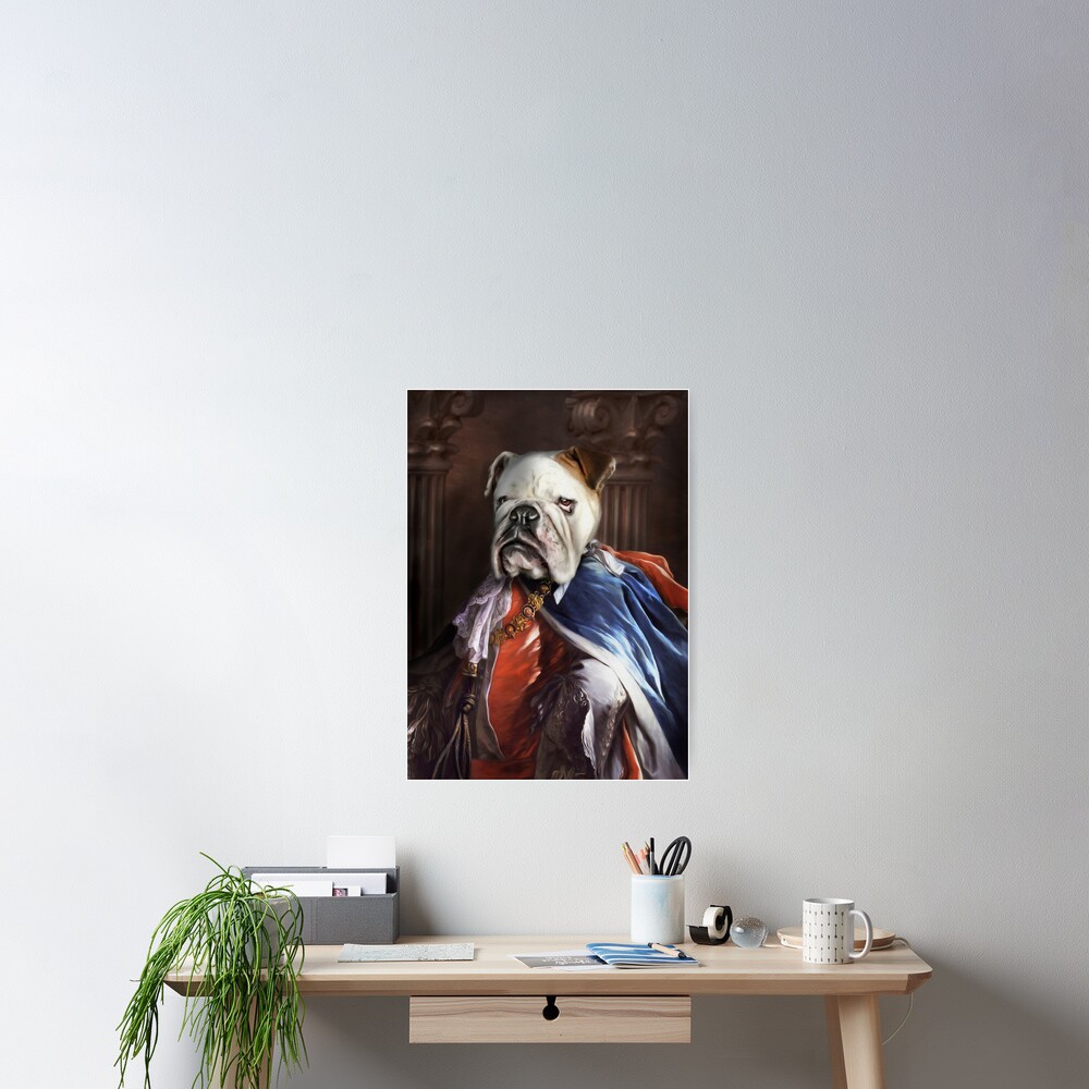 Bulldog Portrait - Lucius Poster