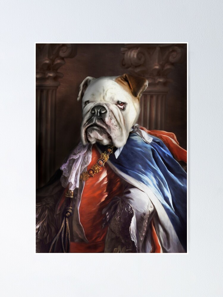 Alternate view of Bulldog Portrait - Lucius Poster