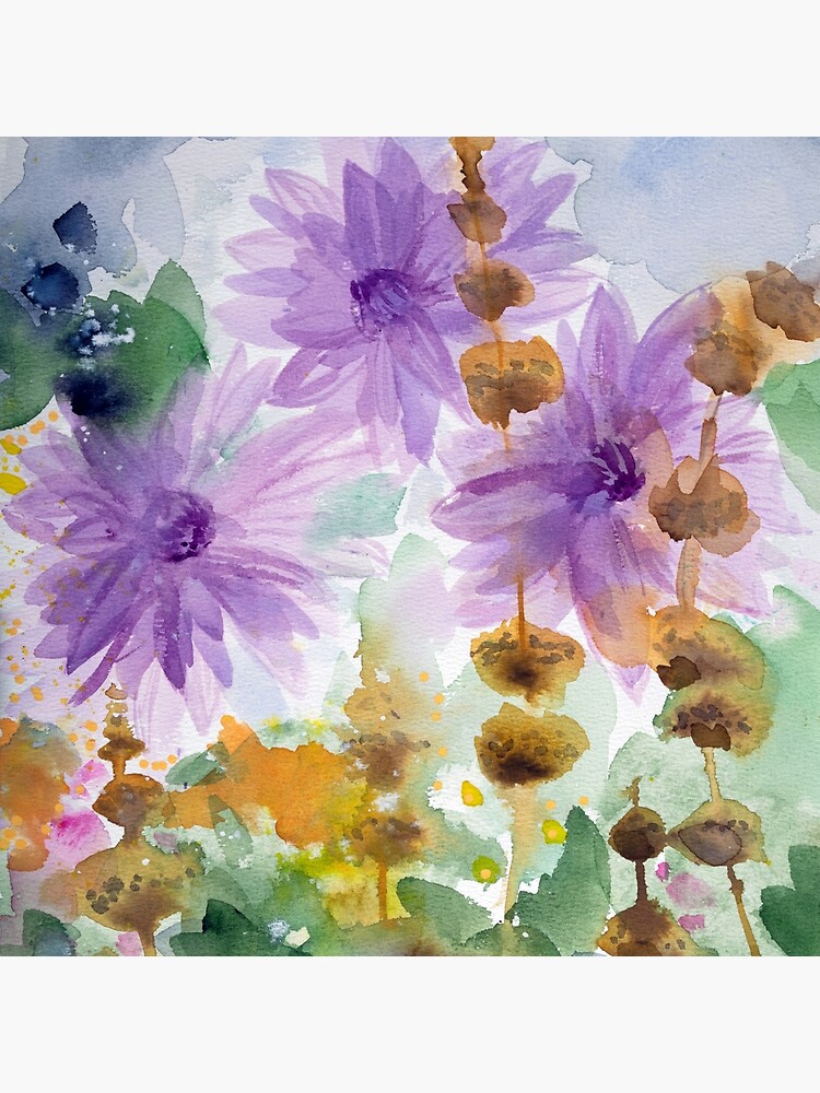 Thumbnail 2 of 2, Tote Bag, Noldes garden - Purple Dahlia designed and sold by BirgitteB.