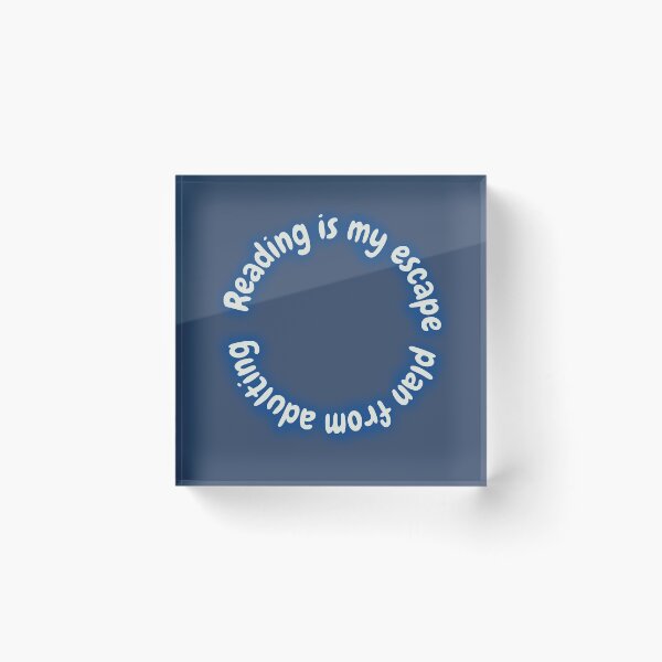 Item preview, Reading is my Espace Plan from Adulting - Funny Books Quotes designed and sold by MyMushroomGrove.