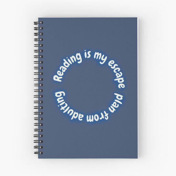 Item preview, Reading is my Espace Plan from Adulting - Funny Books Quotes designed and sold by MyMushroomGrove.