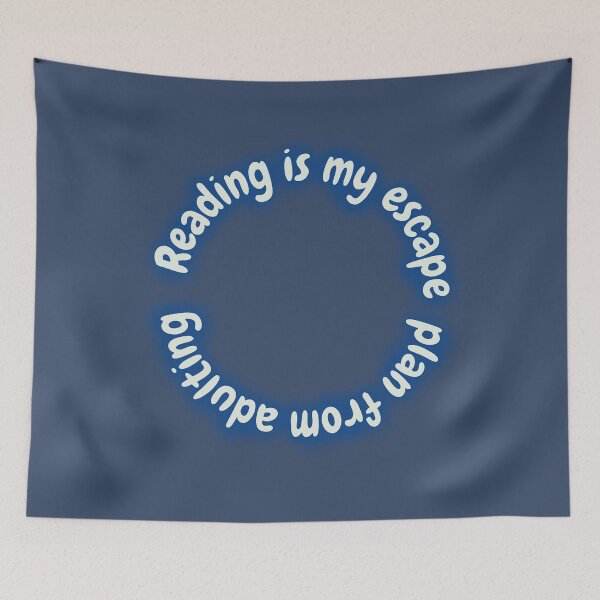 Item preview, Reading is my Espace Plan from Adulting - Funny Books Quotes designed and sold by MyMushroomGrove.