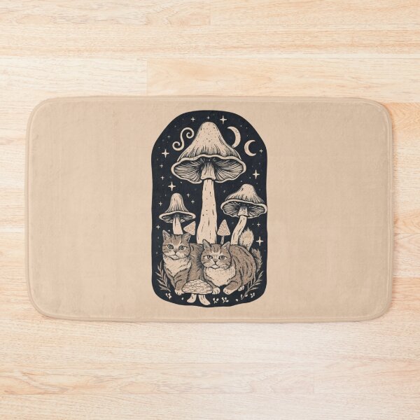 Item preview, Cottagecore Aesthetic Cats and Mushrooms designed and sold by brytfanna.