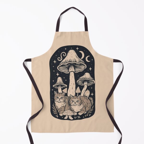 Aperçu de l'œuvre Chats et champignons esthétiques Cottagecore créée et vendue par brytfanna.