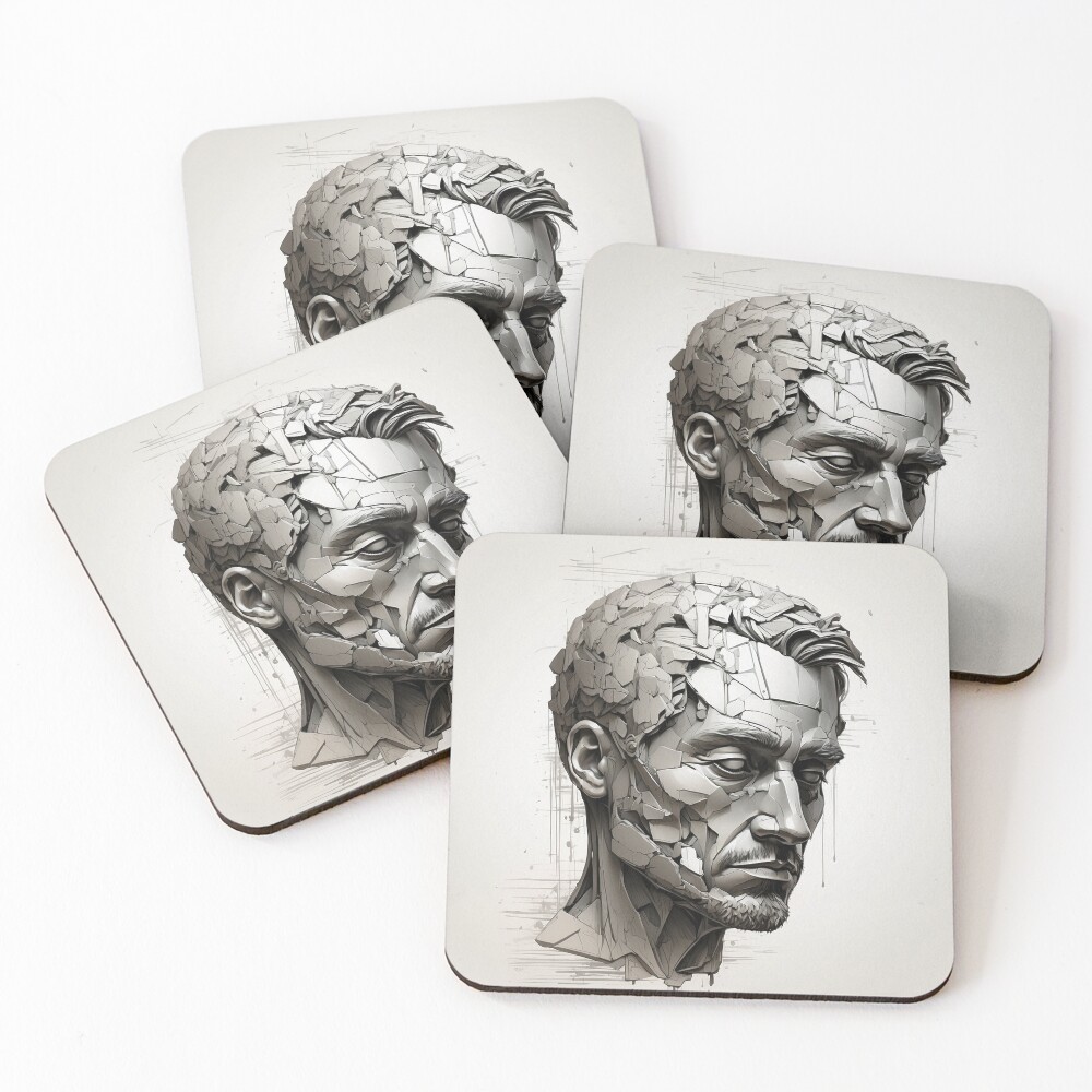 Item preview, Coasters (Set of 4) designed and sold by PixelClick-tech.