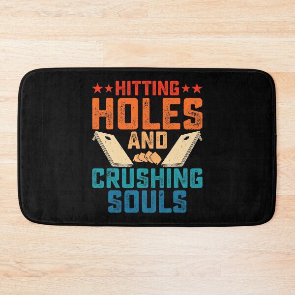Item preview, Hitting Holes And Crushing Souls Retro Design - Baggo Team Bean Bag Toss Game - Funny Cornhole Player Vintage designed and sold by naworas.