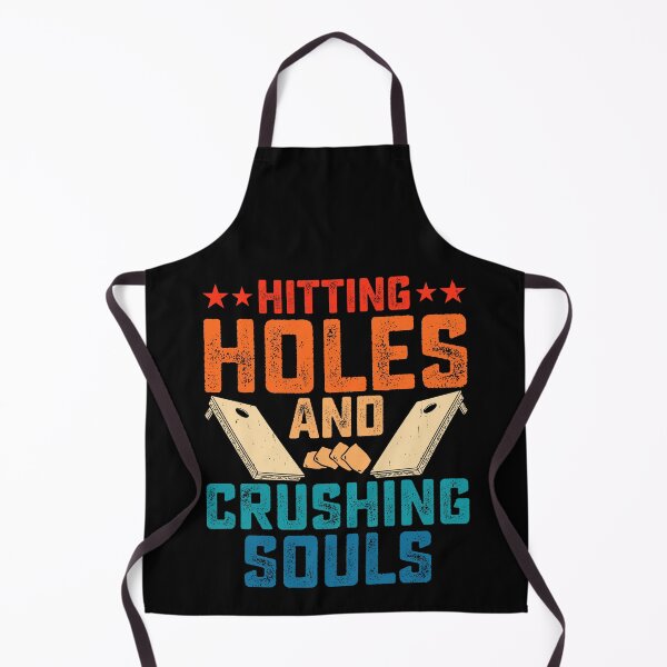 Item preview, Hitting Holes And Crushing Souls Retro Design - Baggo Team Bean Bag Toss Game - Funny Cornhole Player Vintage designed and sold by naworas.