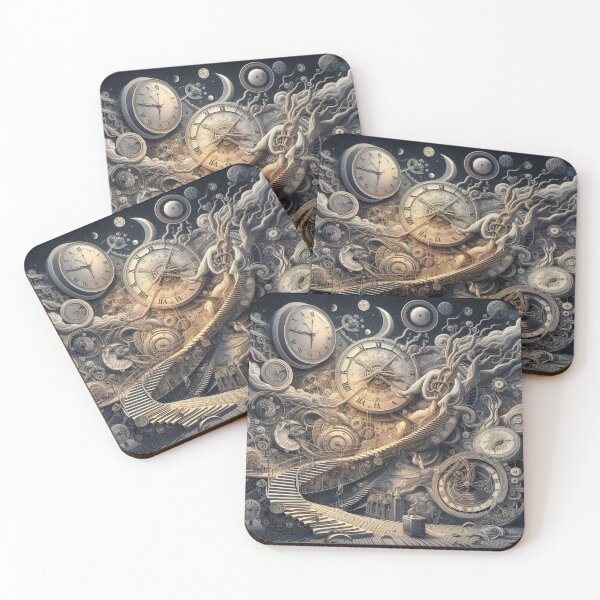 Item preview, Temporal Ascent - Surreal Art - home decor designed and sold by crea8iveway.