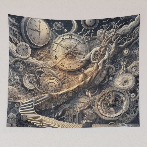 Item preview, Temporal Ascent - Surreal Art - home decor designed and sold by crea8iveway.