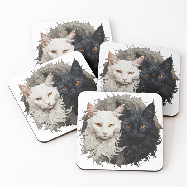 Item preview, Ying Yang Cats designed and sold by bivido.